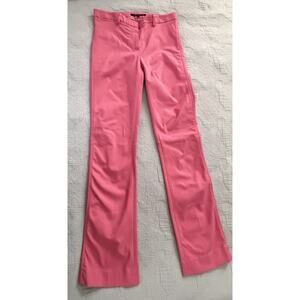 Vintage Y2K Theory Low Rise Womens Pants Trousers Hot Pink Cotton Blend Sz 2